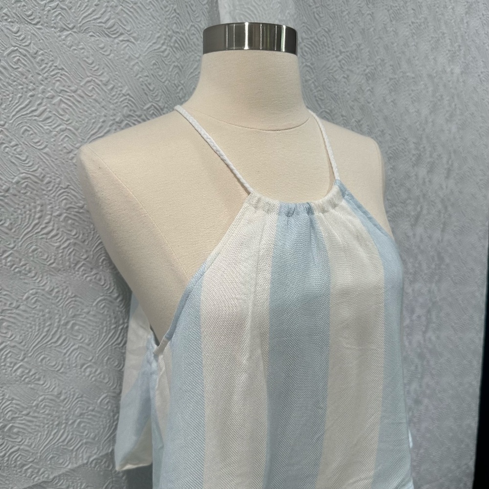 Lauren James Sleeveless Blue & White Striped Dress Size Small NWT - Picture 2 of 8